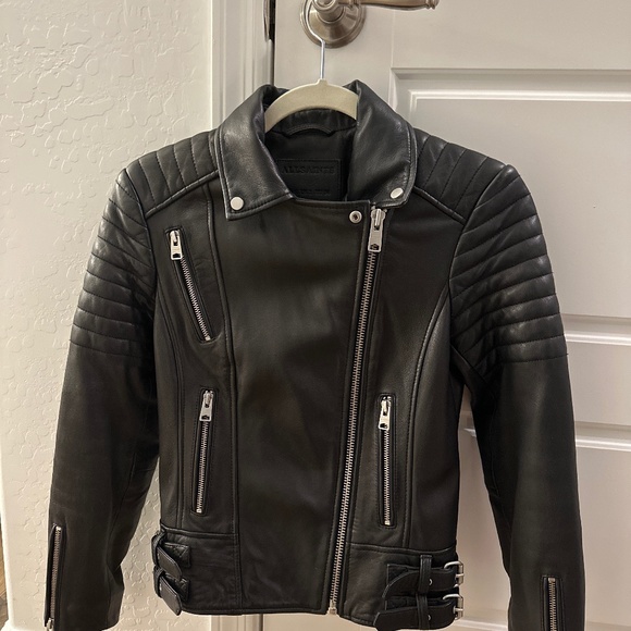 All Saints Jackets & Blazers - All Saints Lamb leather jacket - look brand new